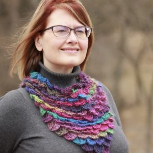 Stained Glass Dragon Scales free crochet pattern