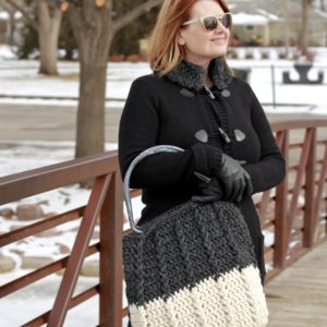 crochet tote bag