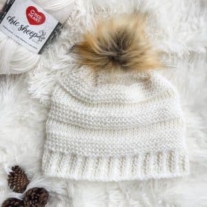 Crochet Tunisian Hat for Charity