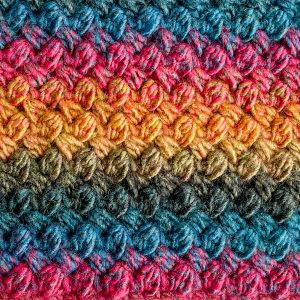 Interlocking puff crochet stitch tutorial