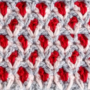 crochet nesting V-stitch tutorial