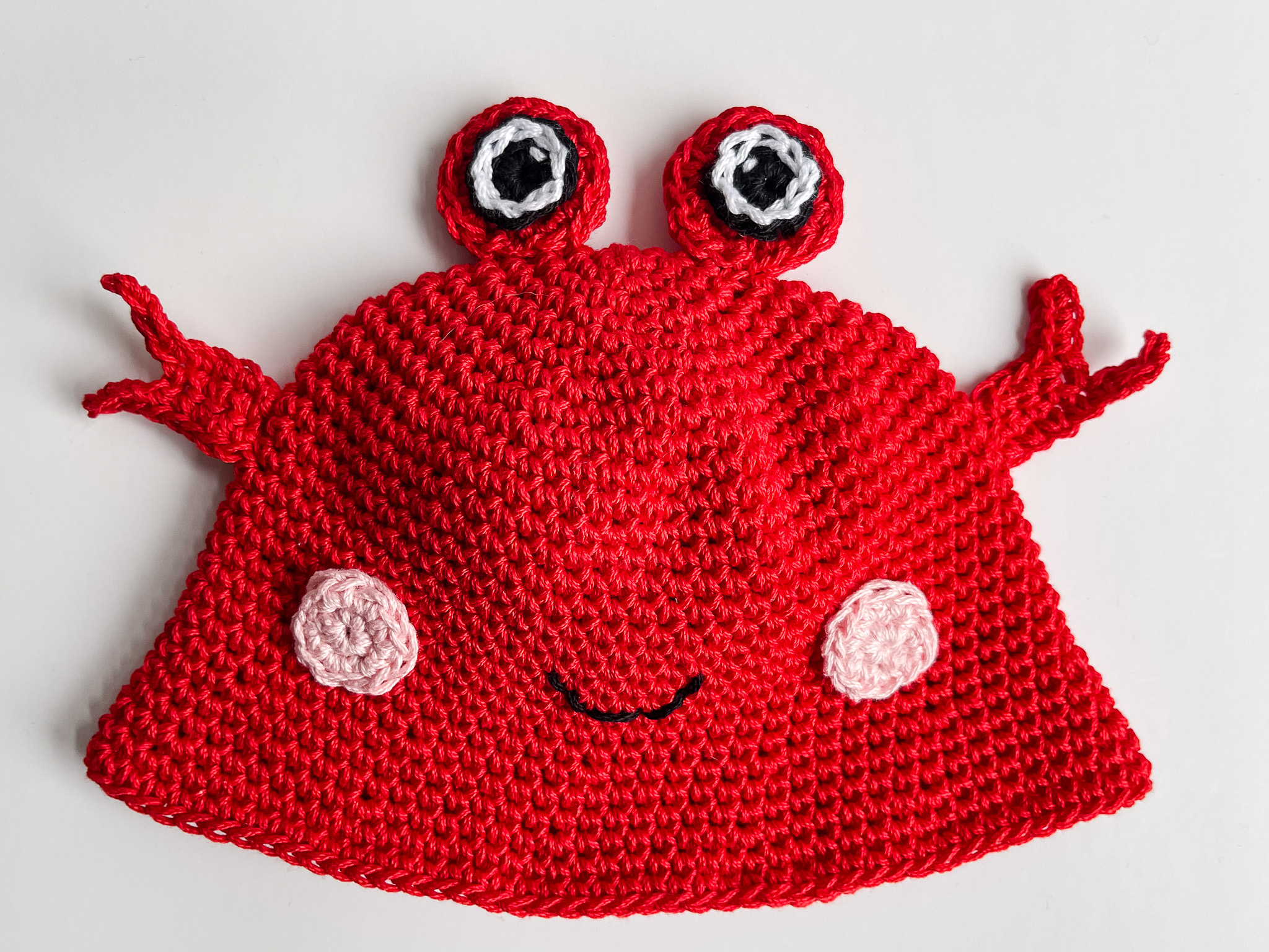 Crab Bucket Hat crochet pattern