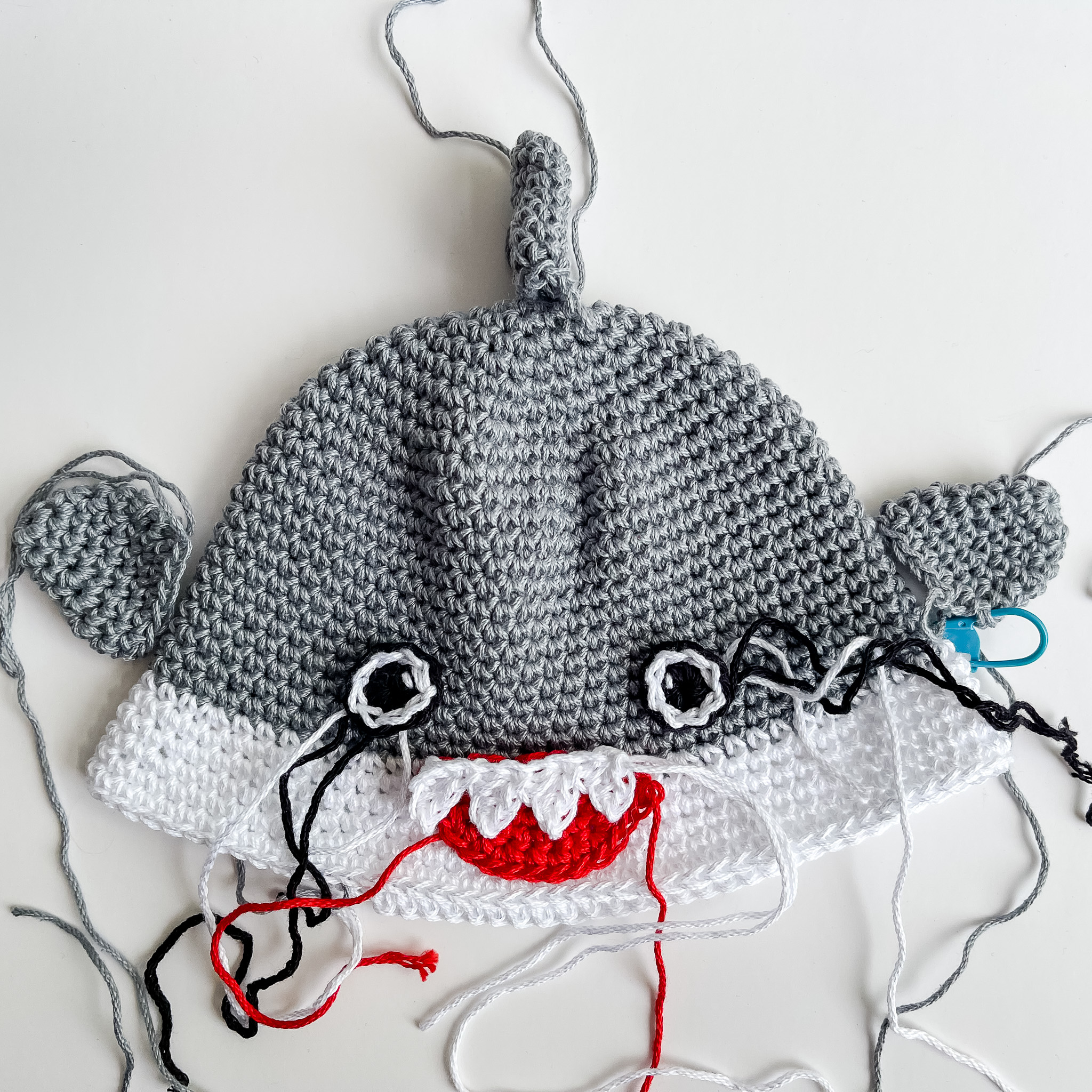 Shark Bucket Hat Crochet Pattern PDF